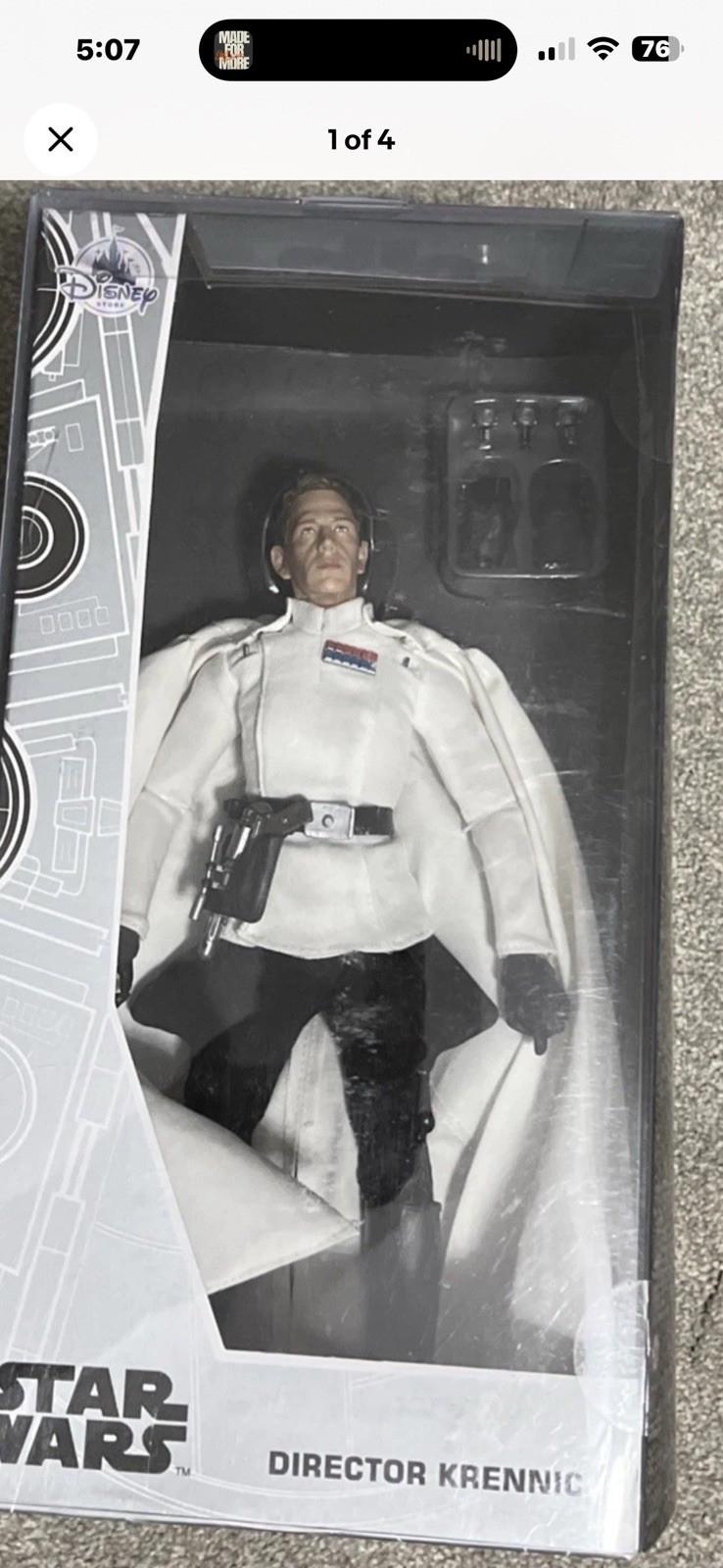 D23 Expo 2017 Star Wars Jyn Erso and Director Krennic Dolls Limited Edition NIB