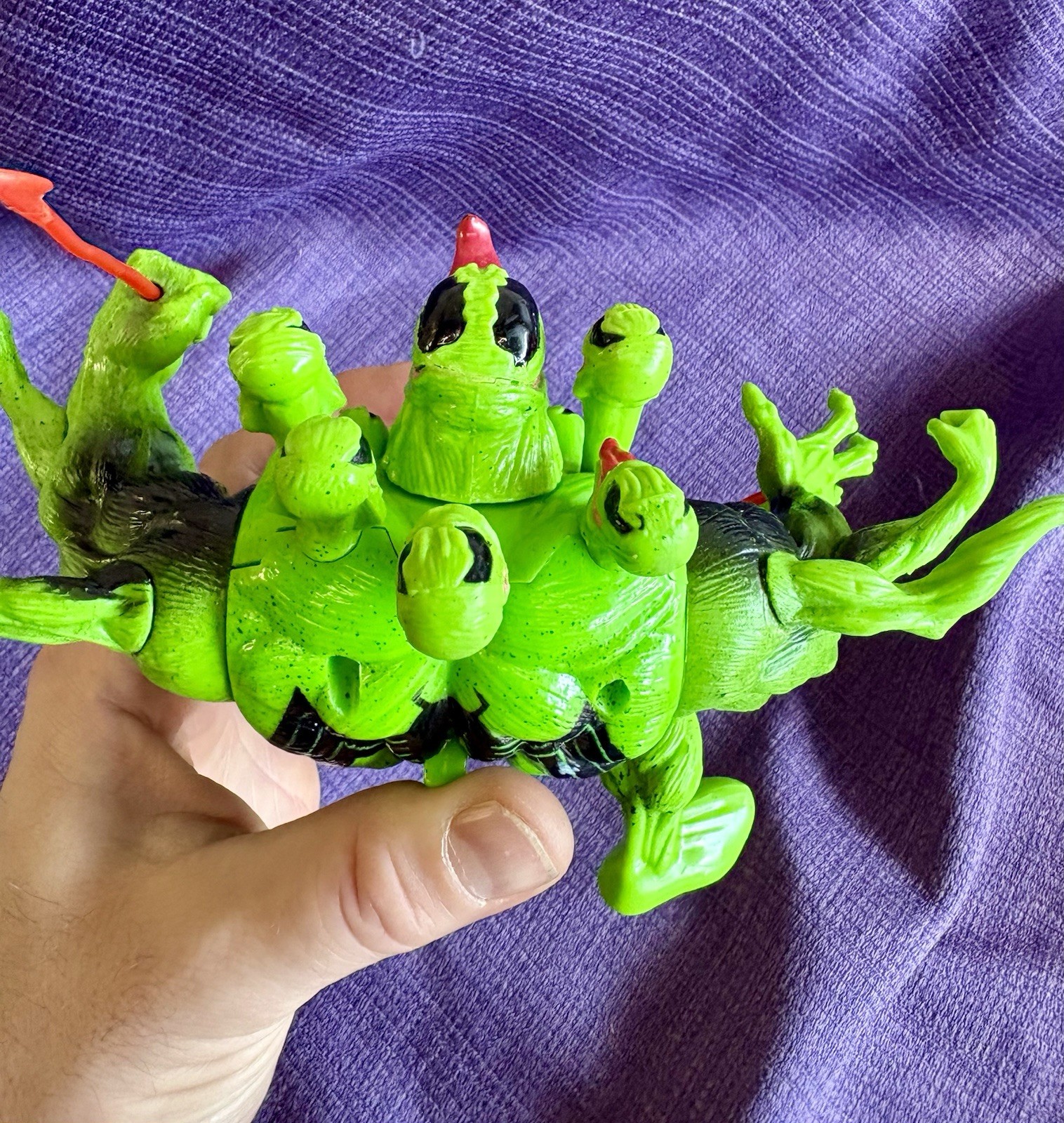 Venom the Madness 7.5&Prime; Green Figure 1996 Toy Biz Marvel Planet of the Symbiotes