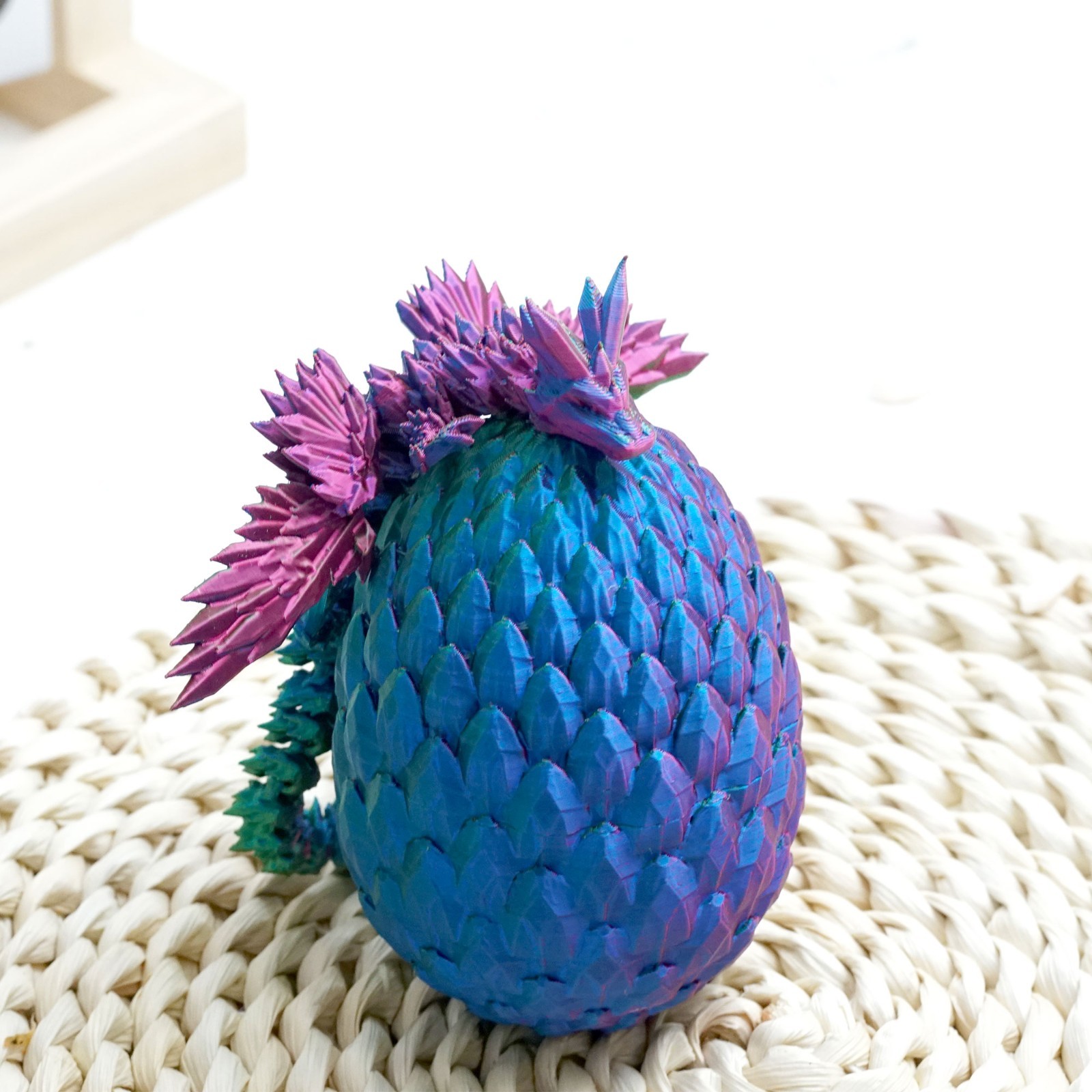3D Printed pterosaur egg Model,Articulated Animals figure,Fidget Toys Home Decor