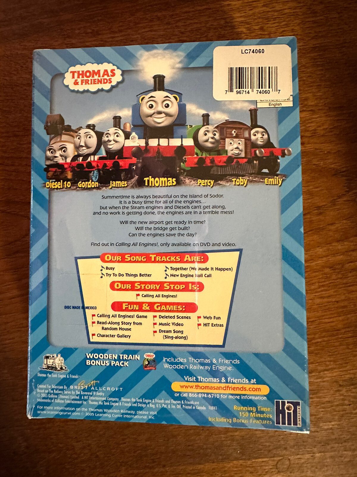 Learning Curve Thomas Train Wooden LTD 60 Year Bronze Diesel! DVD Included! New!