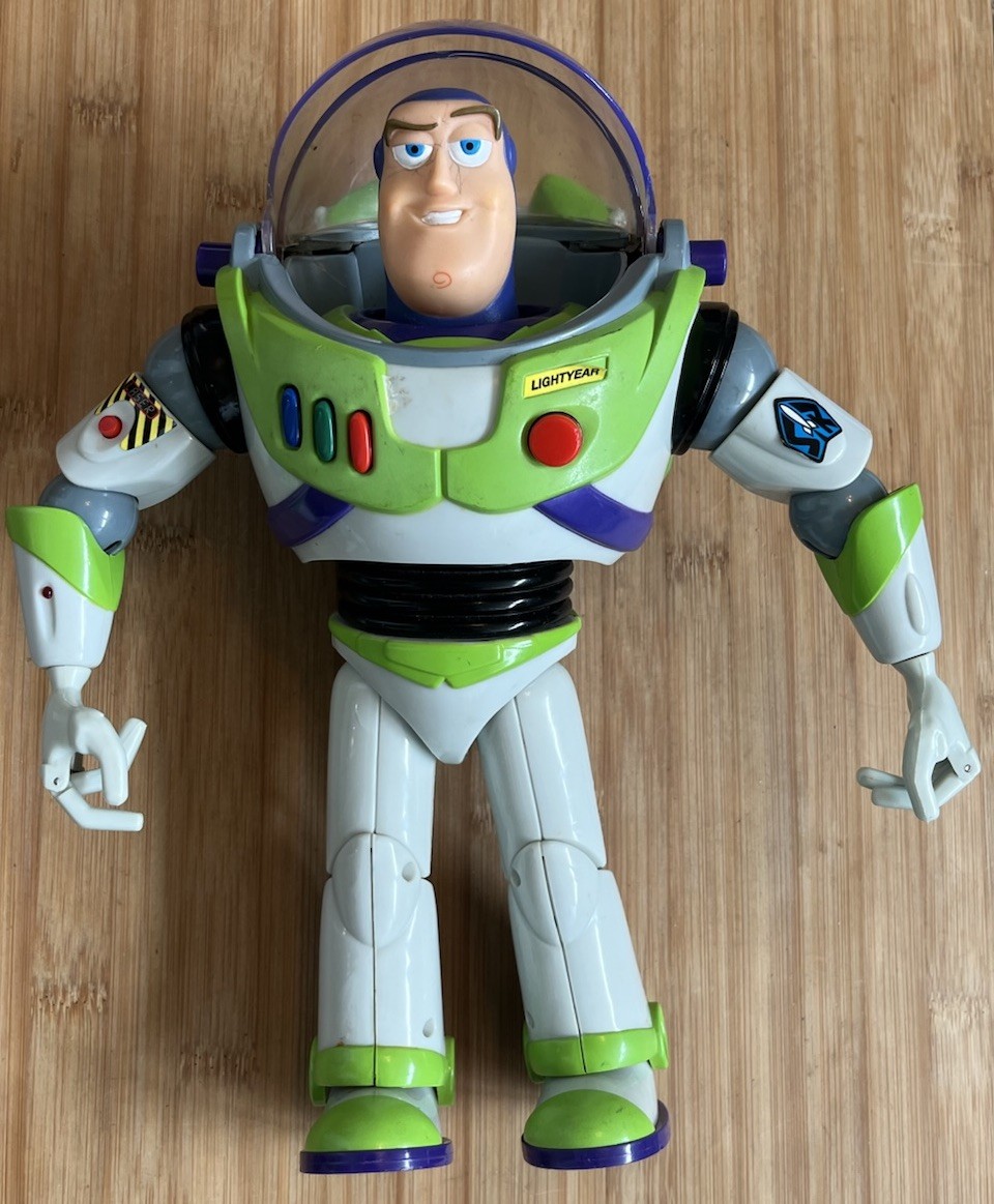 Toy Story Buzz Lightyear Karate Chop 12” Action Figure Thinkway Toys Vintage