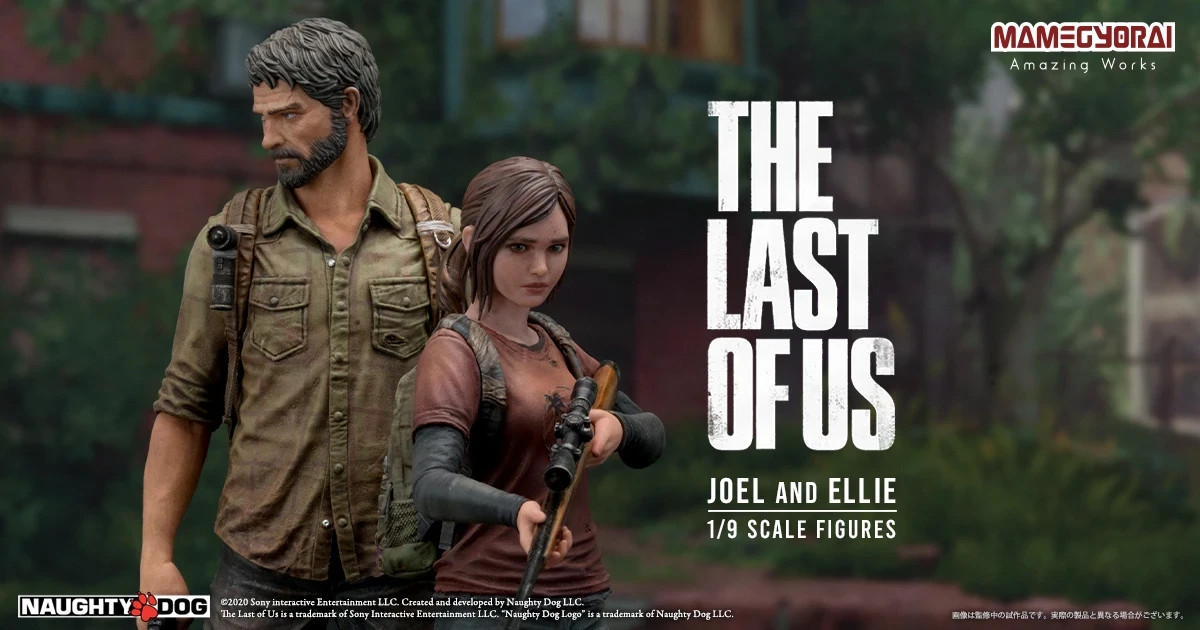 Mamegyorai The Last of Us Joel and Ellie 1/9 Scale Statue Set