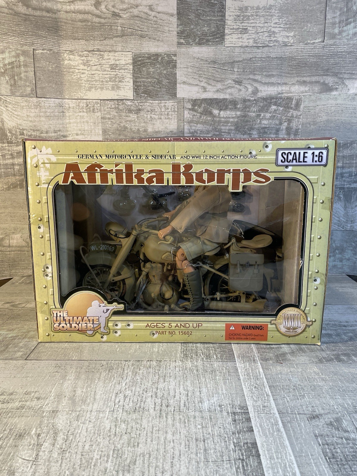 The Ultimate Soldier Afrika Korps German Motorcycle & Sidecar New NIB Rare