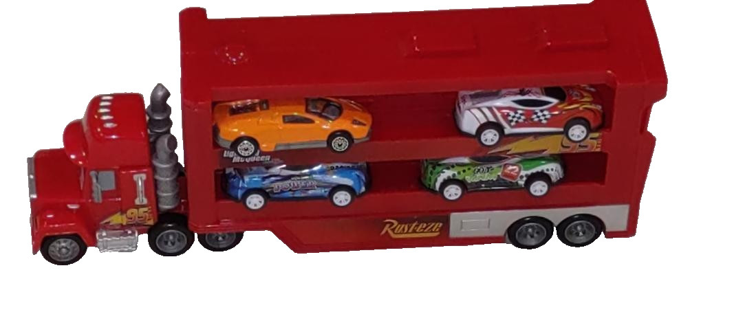 Disney Pixar Car Transporter Vehicle with 8 Cars (NOT ORGINIAL PIXAR CARS)