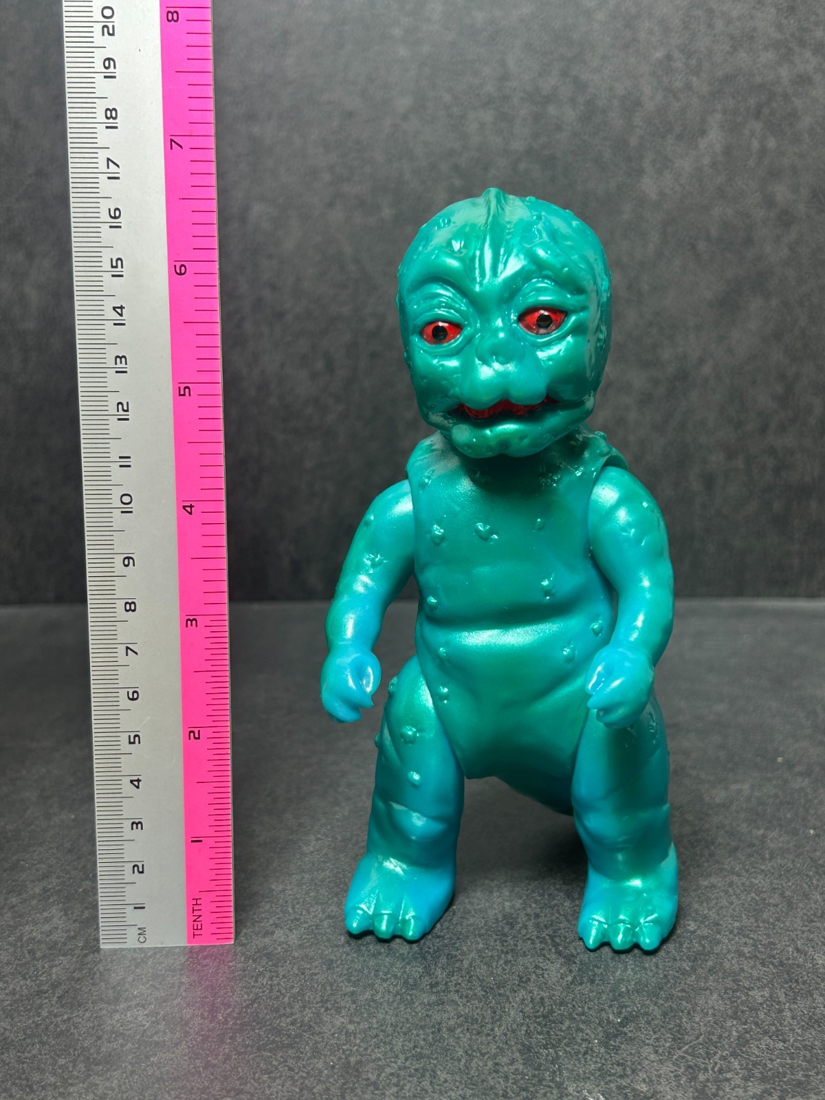 Marusan Minilla Metallic Sofubi 6.6&Prime; Soft Vinyl Figure Godzilla w/ Header & Bag