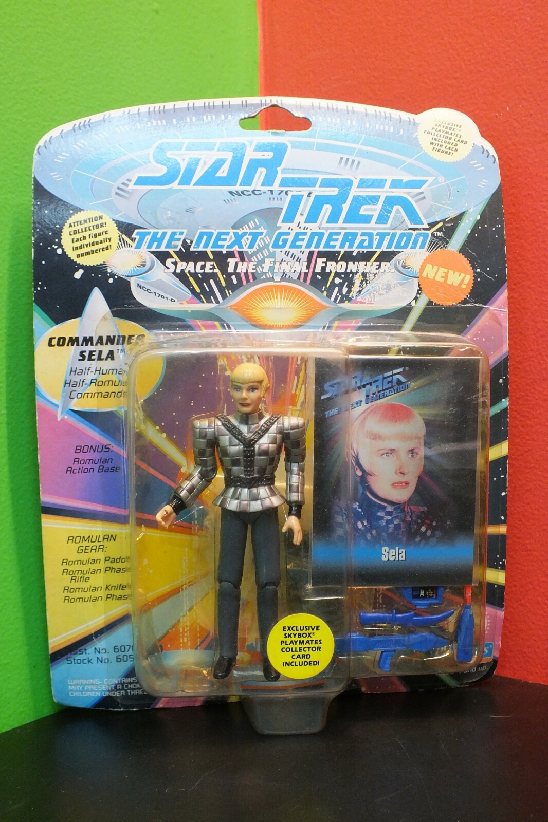 Playmates 1993 Star Trek The Next Generation Commander Sela Action Figure SEALED