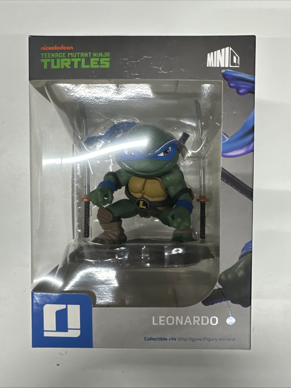 Iron Studios Teenage Mutant Ninja Turtles MiniCo Leonardo Figure NIB