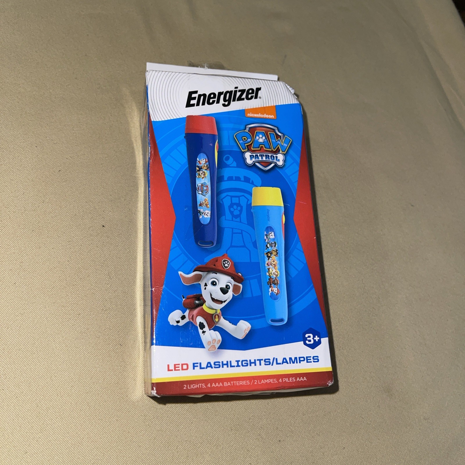 PAW Patrol Flashlights 2-Pack Stocking Stuffer for Kids New Distressed Box
