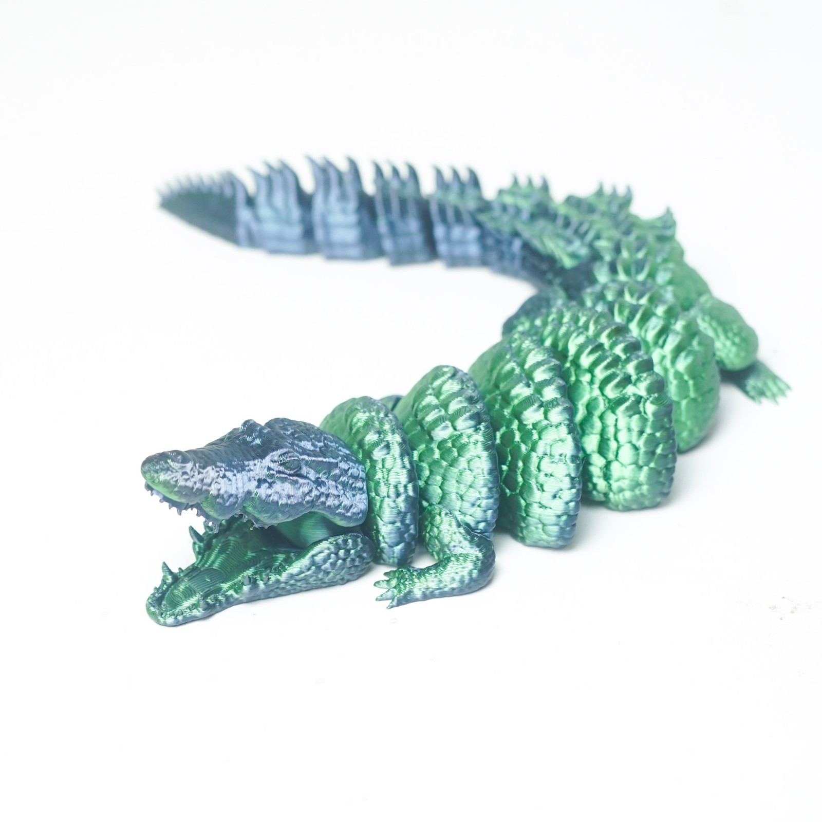 3D Printed Crocodile Model,Articulated Animals Figure,Fidget Toys Home Decor