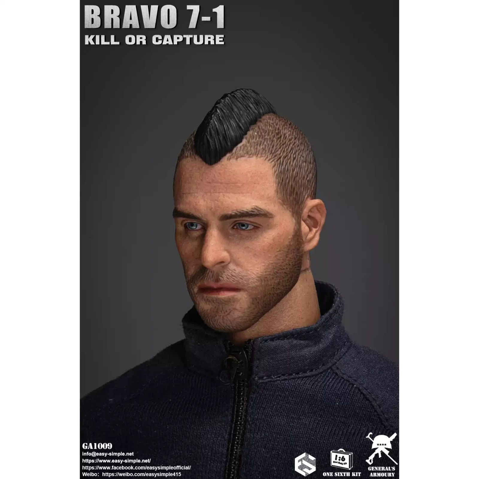 Easy&Simple 1/6 GA1009 BRAVO7 SAS Soap Action Figure In Stock