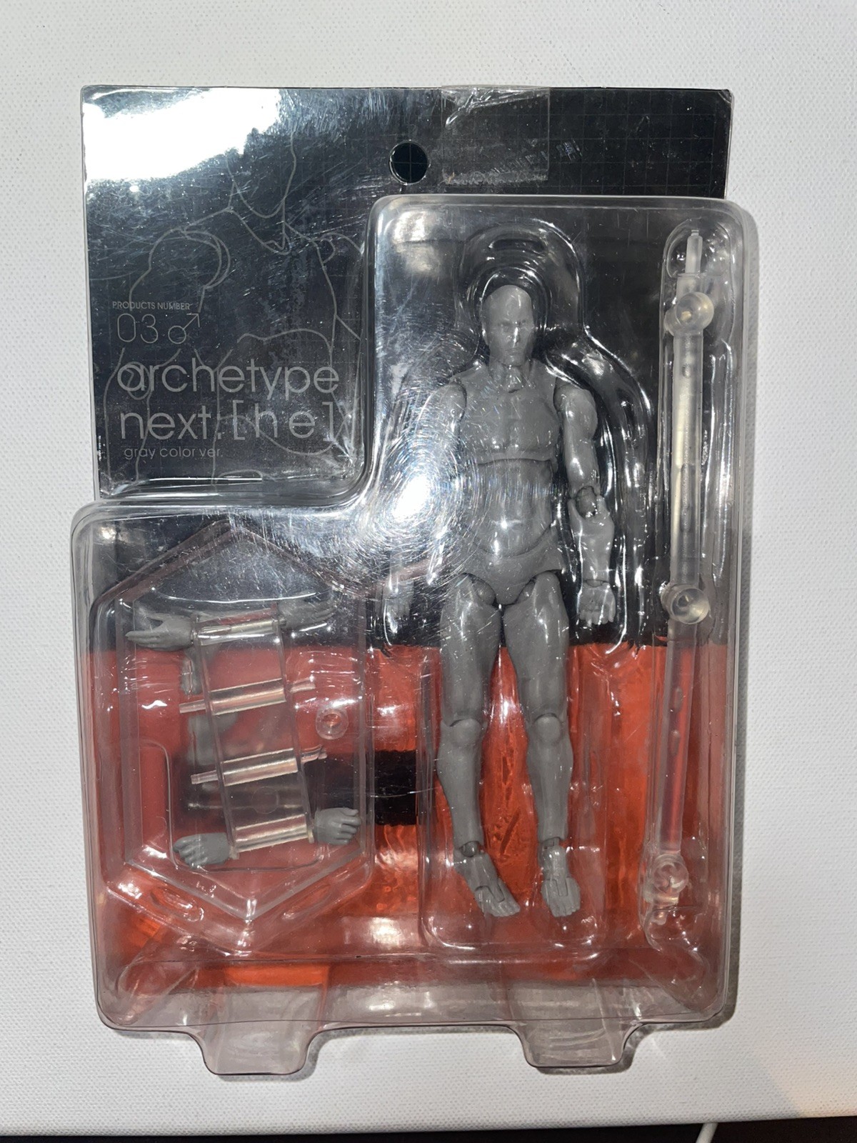Archetype Next He 03 Gray Color Version Action Figure Toy with Stand New