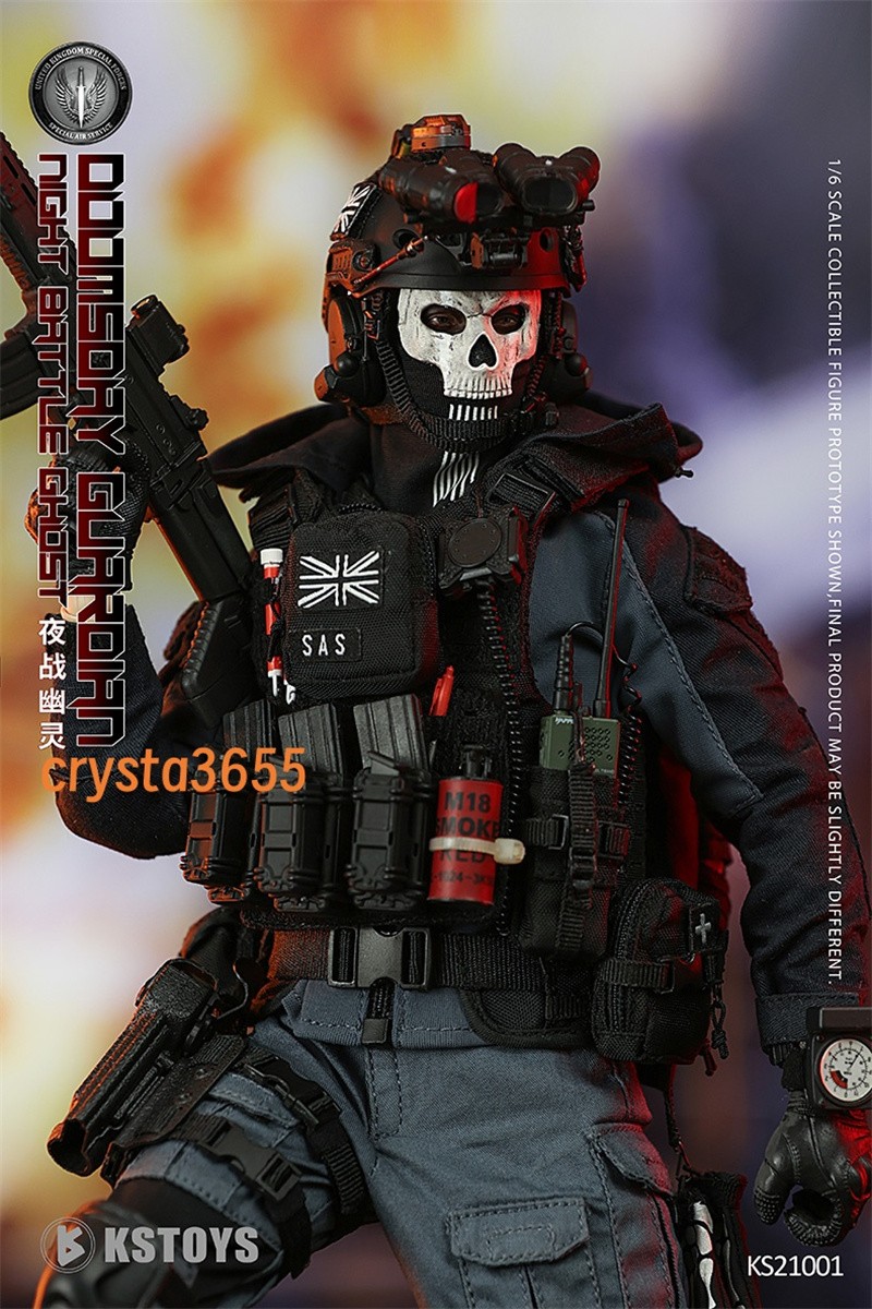 FLAGSET KS21001 Night War Ghost Simon Riley 1/6 Action Figure In Stock