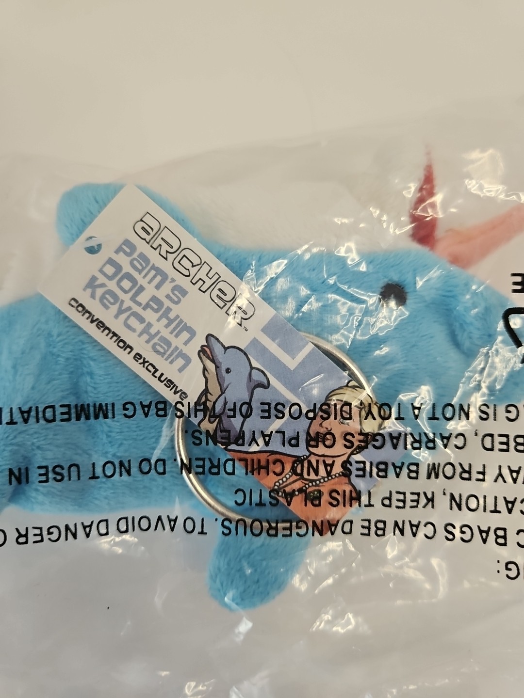 Archer Pam&rsquo;s Dolphin Finger Puppet Keychain SDCC 2015 Factory Entertainment New