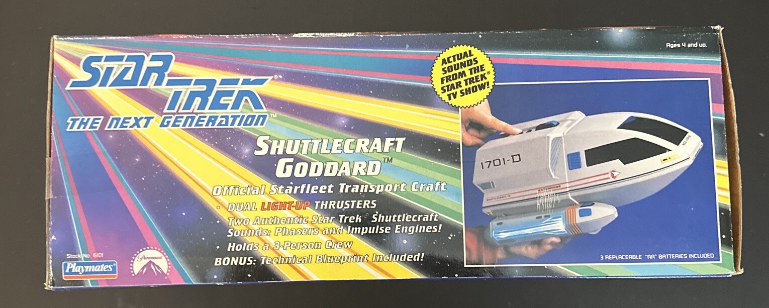 Star Trek The Next Generation Shuttlecraft Goddard in Box Playmates 1992 New