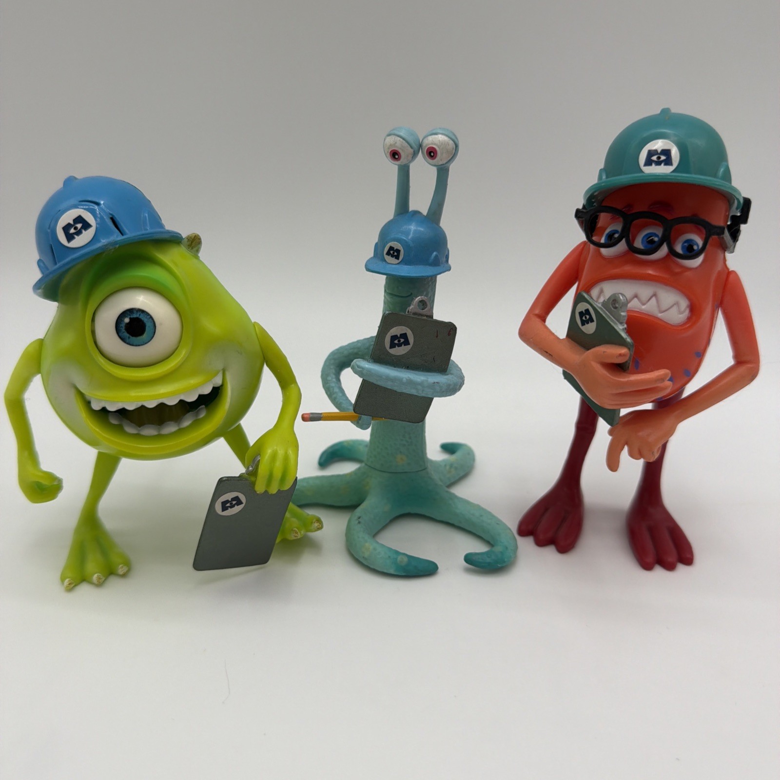 Disney Pixar Monsters Inc Lot 3 Figures Charlie Fungus Mike Wasowski 2001 Hasbro