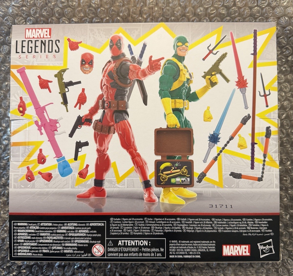 Hasbro Marvel Legends Deadpool and Hydra Bob 2-Pack SDCC Exclusive New Sealed