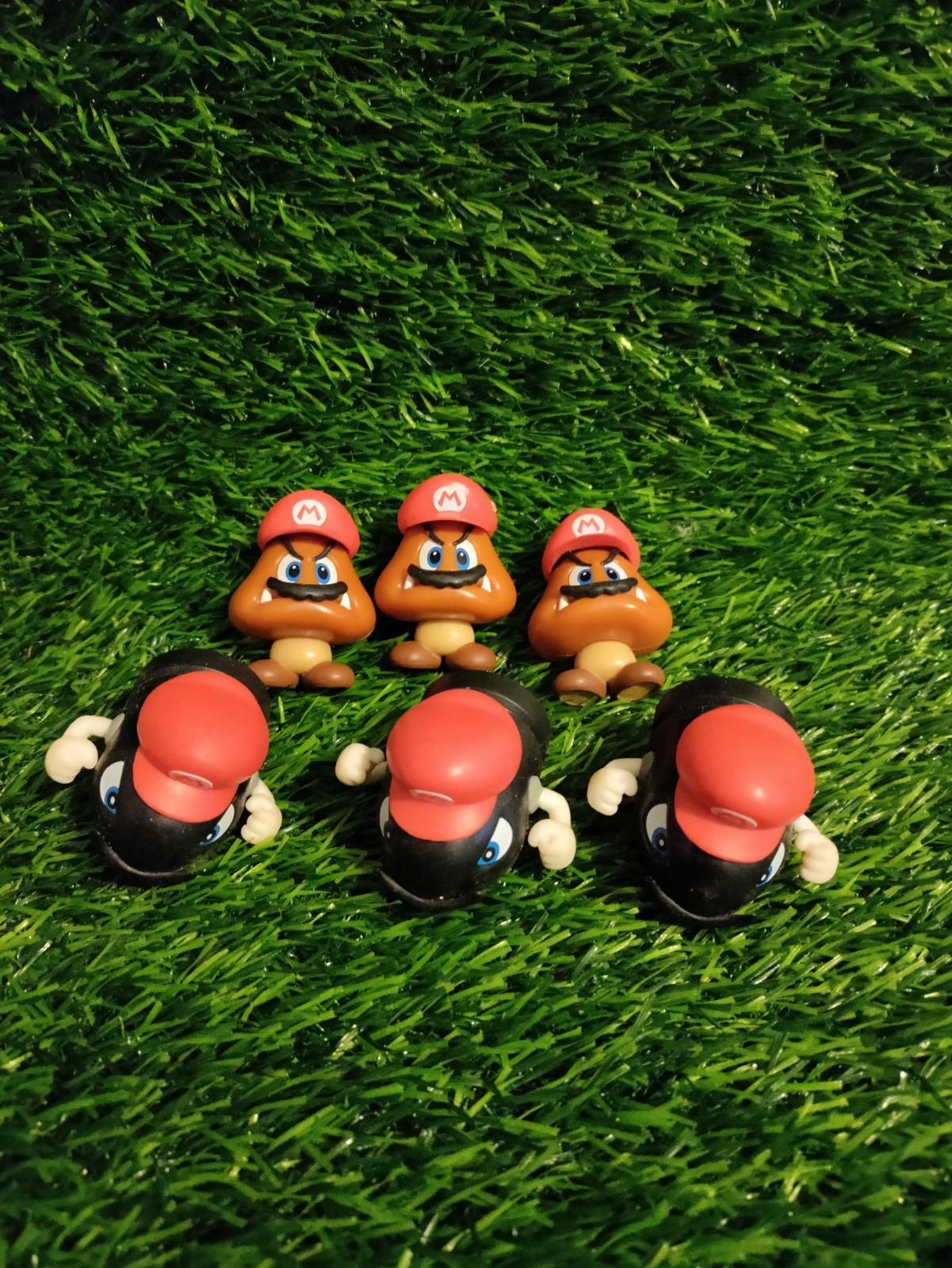 6 Jakks Super Mario Odyssey Bullet Bill & Goomba Action Figure Toy Set 2.5&Prime;