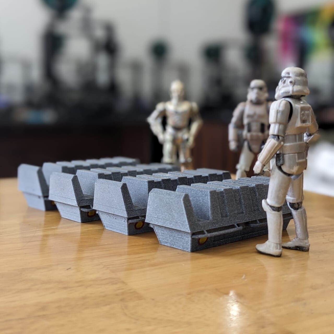 4x Custom Republic Crates for 6 IN (1:12) Figure Diorama