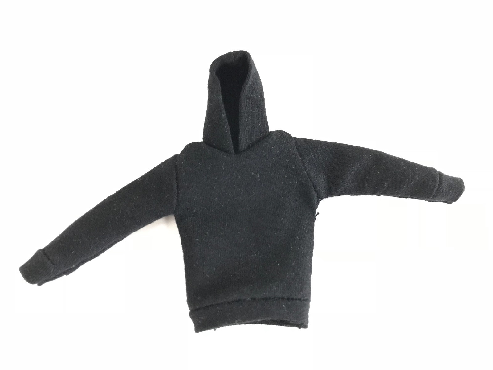 OZ-SS-BLK: FIGLot 1/12 fabric Black hoodie for 6&Prime; ML Spiderman, SHF, Figma