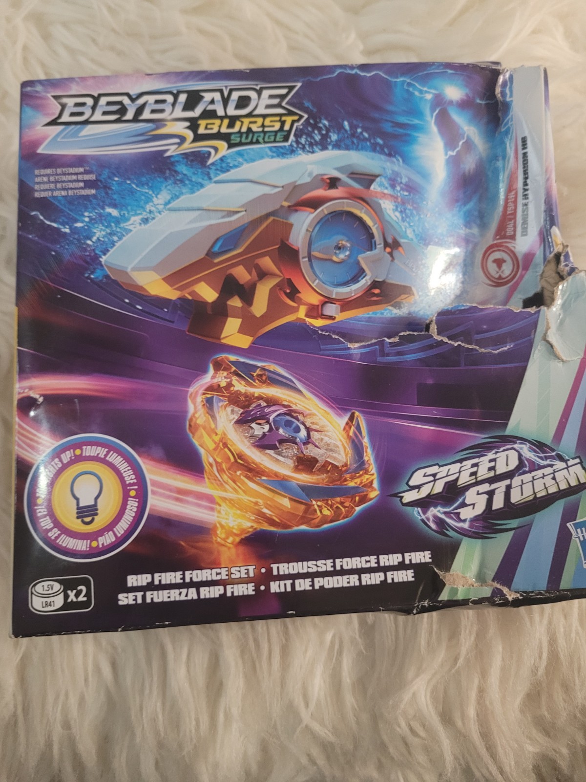 BEYBLADE Burst Surge Speed Storm Rip Fire Force Set NEW  » Damaged Box »