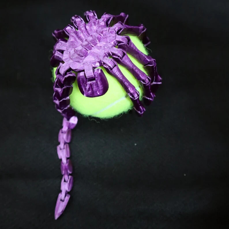 Facehugger Alien AVP Fully Articulated 3D-Printed Mini Figure Customizable Color