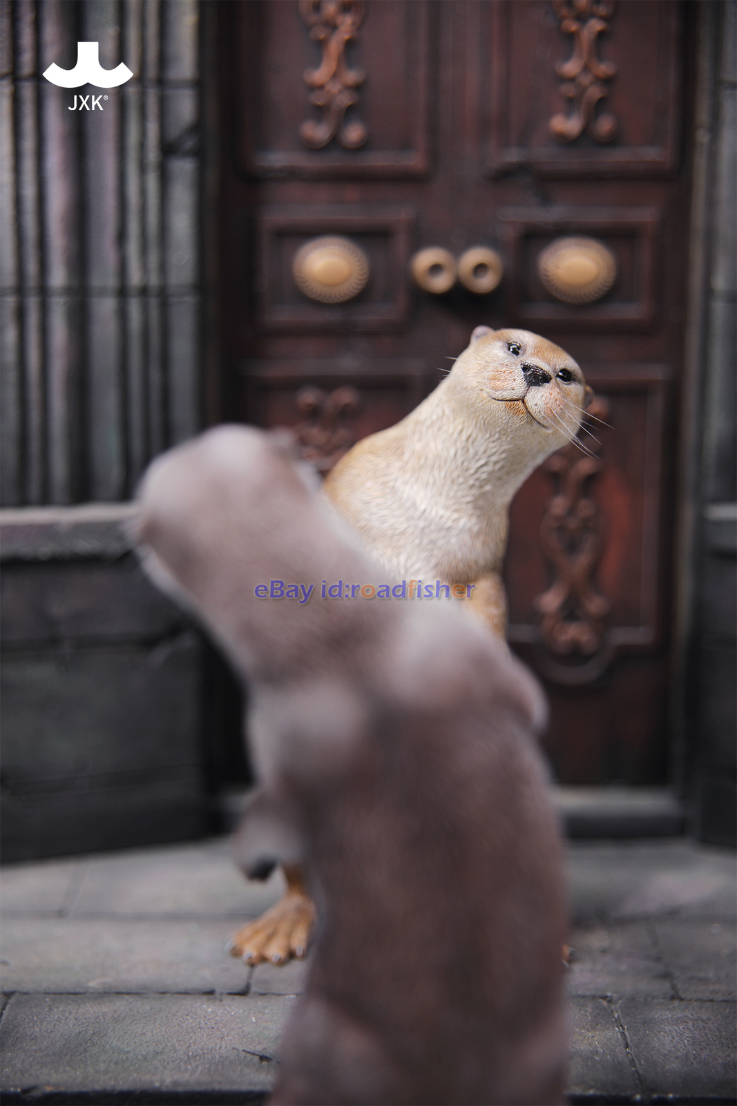 JXK 1/6 Scale Eurasian River Otter Model Animal Figure Scene Decor Kids Toy
