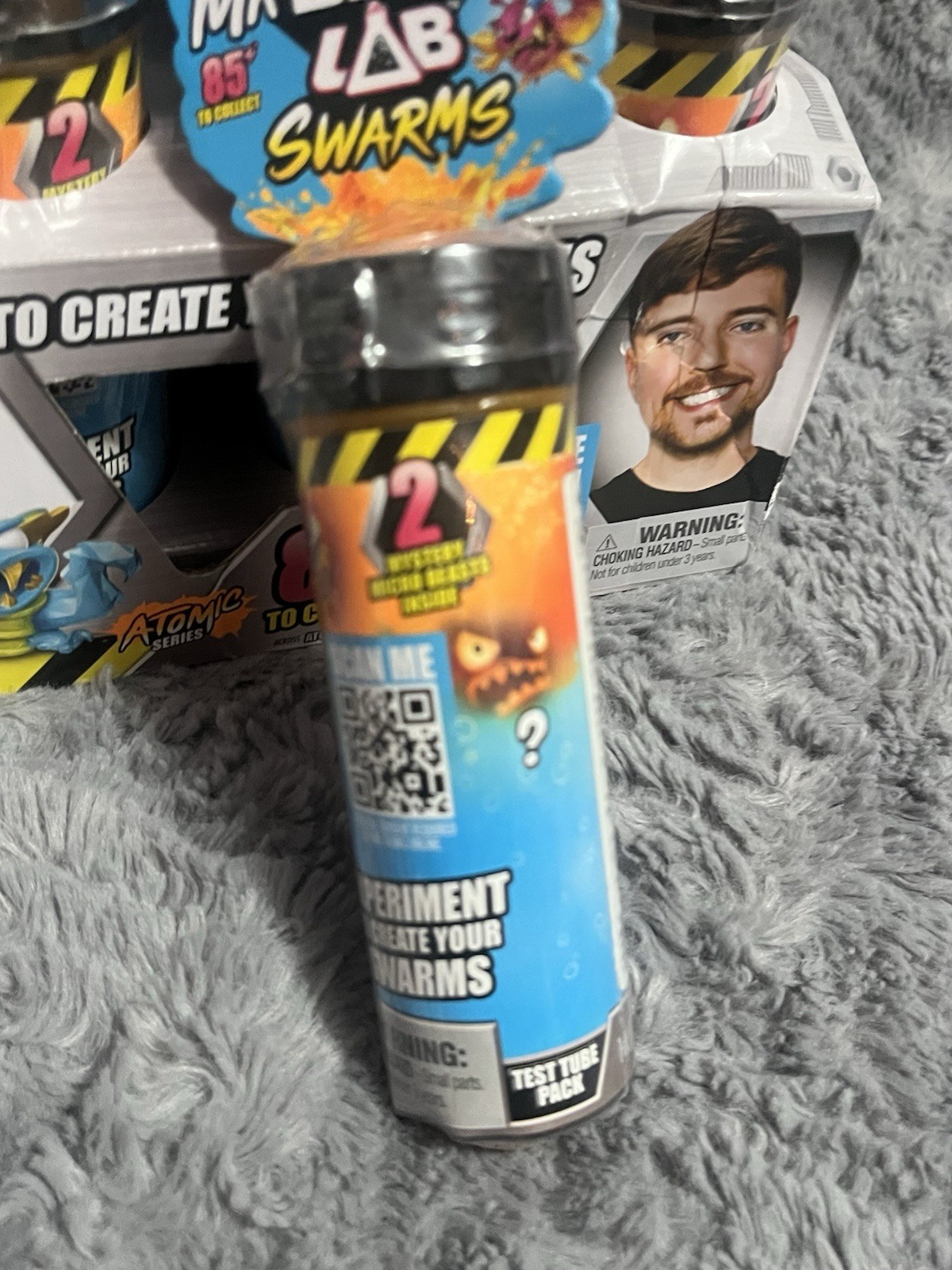 MR BEAST LAB Swarms Test Tubes-Atomic Series-2 Microbeasts/Tube. Chosen Randomly