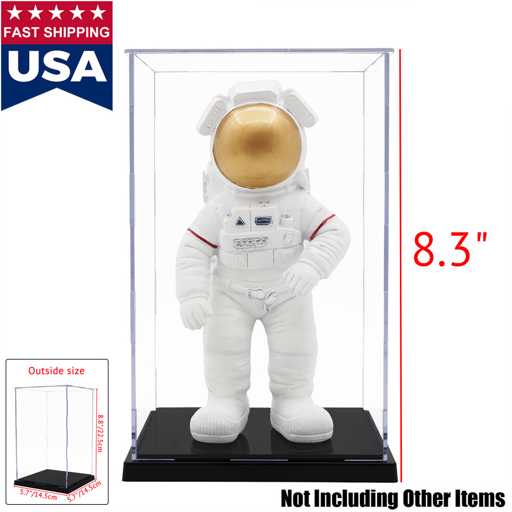 US 8.3&Prime;H Acrylic Display Box Plastic Base Self-Install Case Protection Dustproof