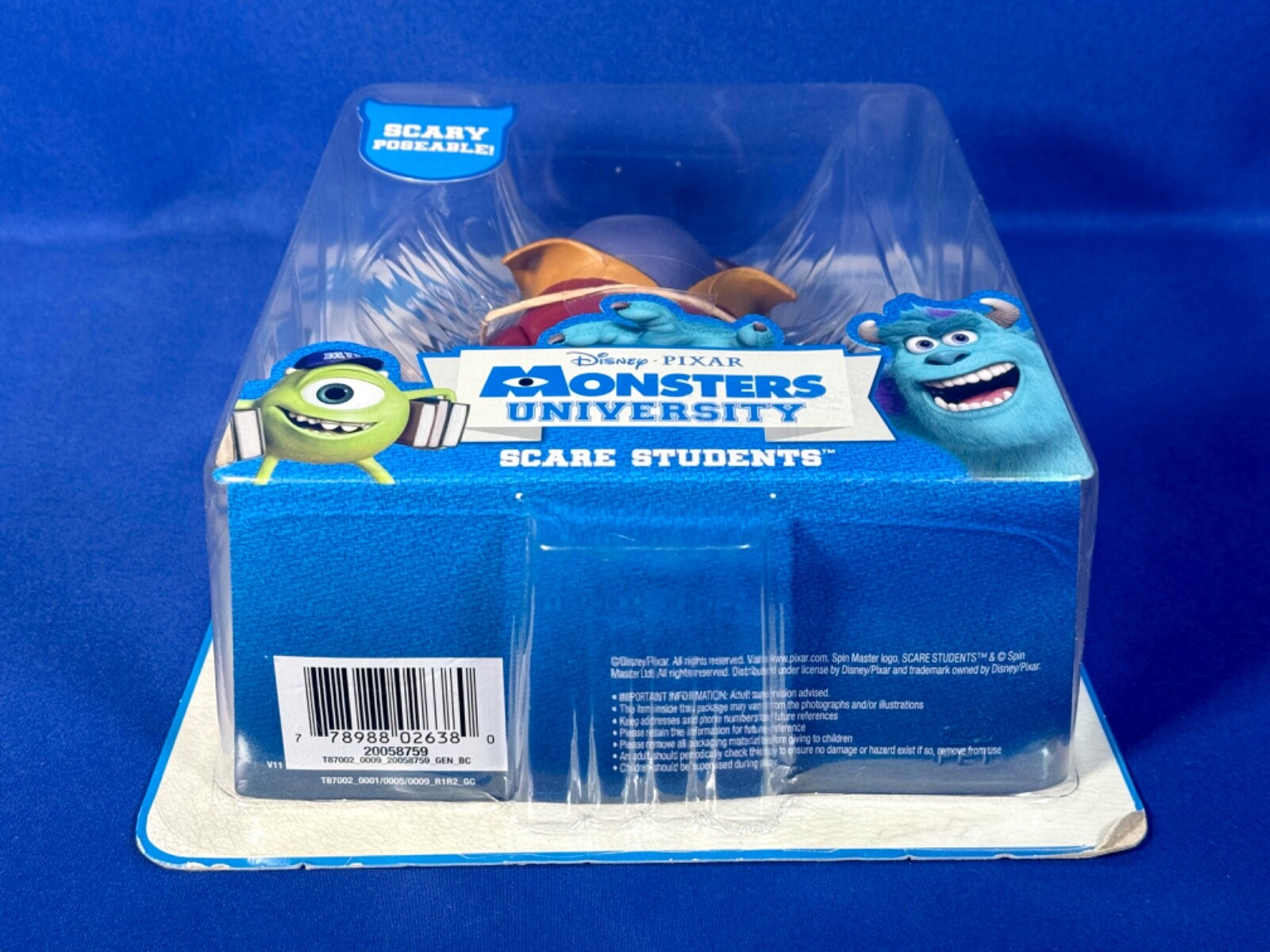 JOHNNY – Posable Action Figure SCARE STUDENTS Monsters University Inc PIXAR