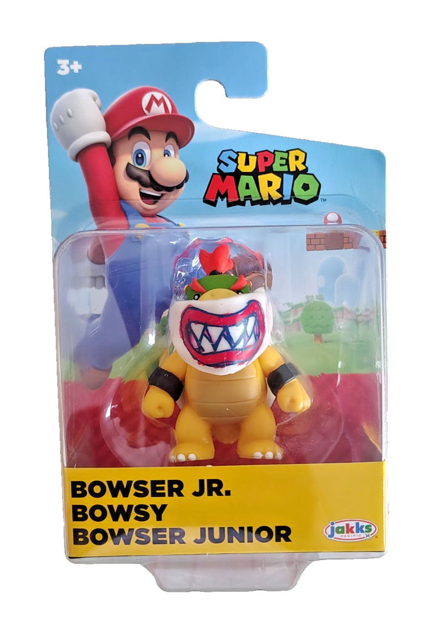 Jakks Pacific World of Nintendo Super Mario BOWSER JR. 2&Prime; Mini Figure NEW 2025