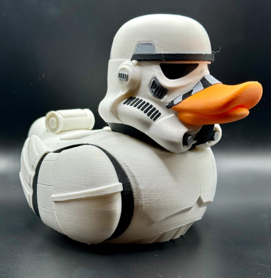 NEW 3D Printed Star Wars Storm Trooper Jeep Rubber Duck by The Duck Vault 3 Inch