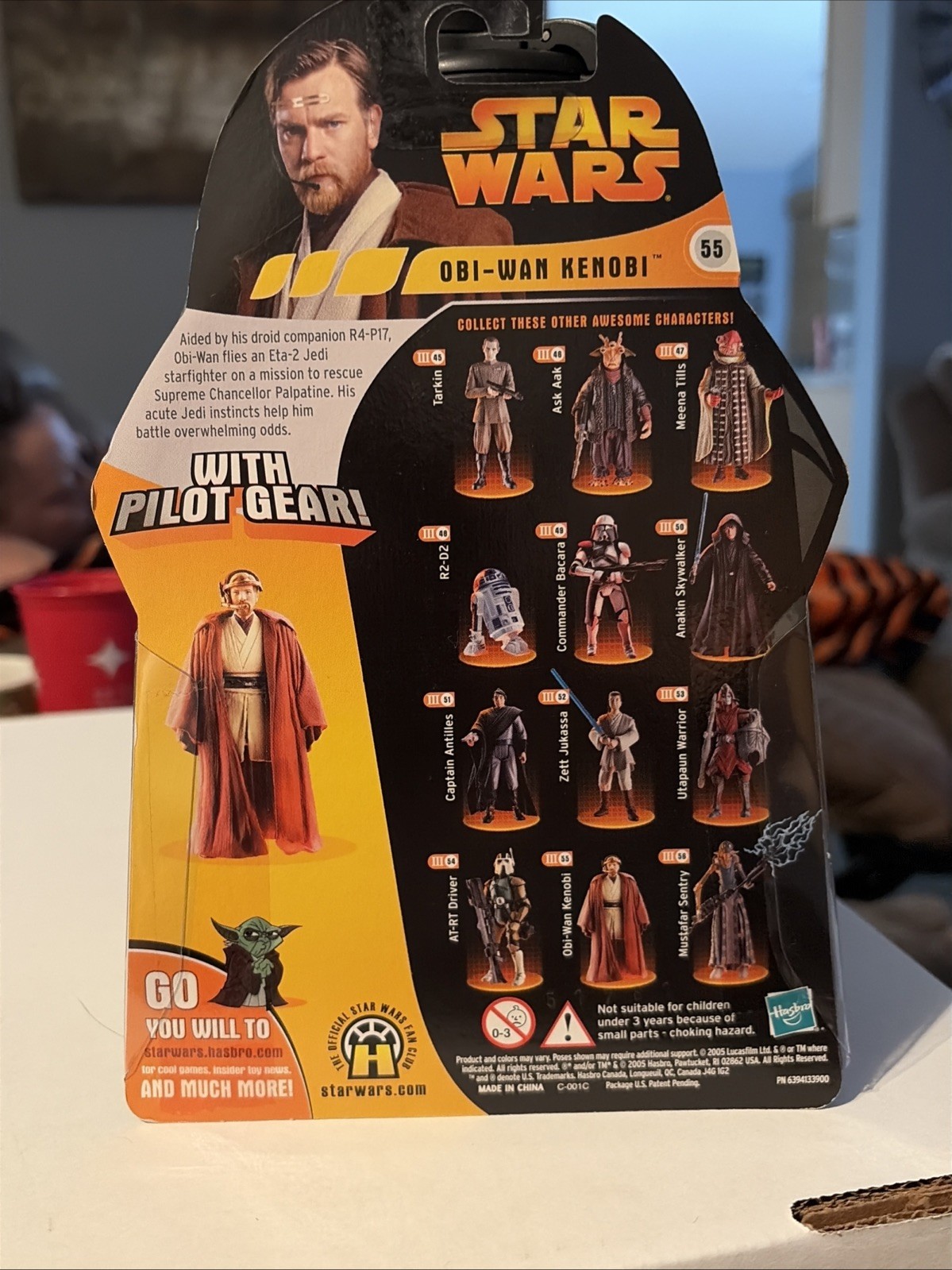 Star Wars Revenge Of The Sith Obi-Wan Kenobi with Pilot Gear Action Figure #55