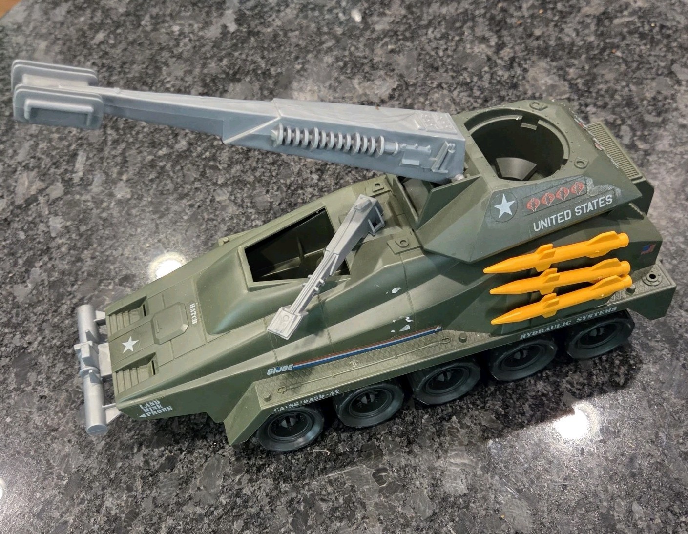 Original 1987 GI Joe Persuader Complete And Backstop action figure And File Card