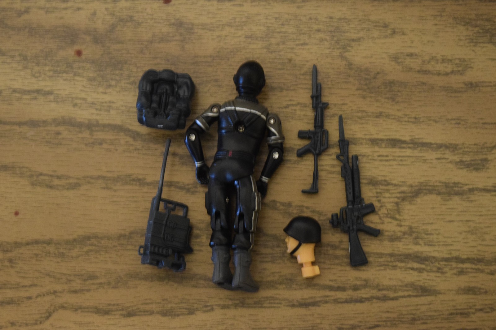 GI Joe Black Major Custom Space Force Extra Head 3.75”