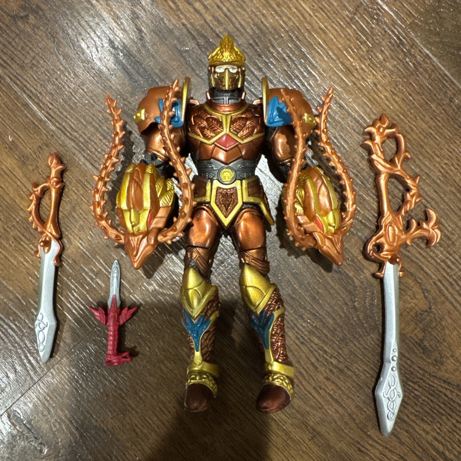 1998 Bandai Mystic Knights of Tir Na Nog Battle Fury Garrett Action Figure #7838