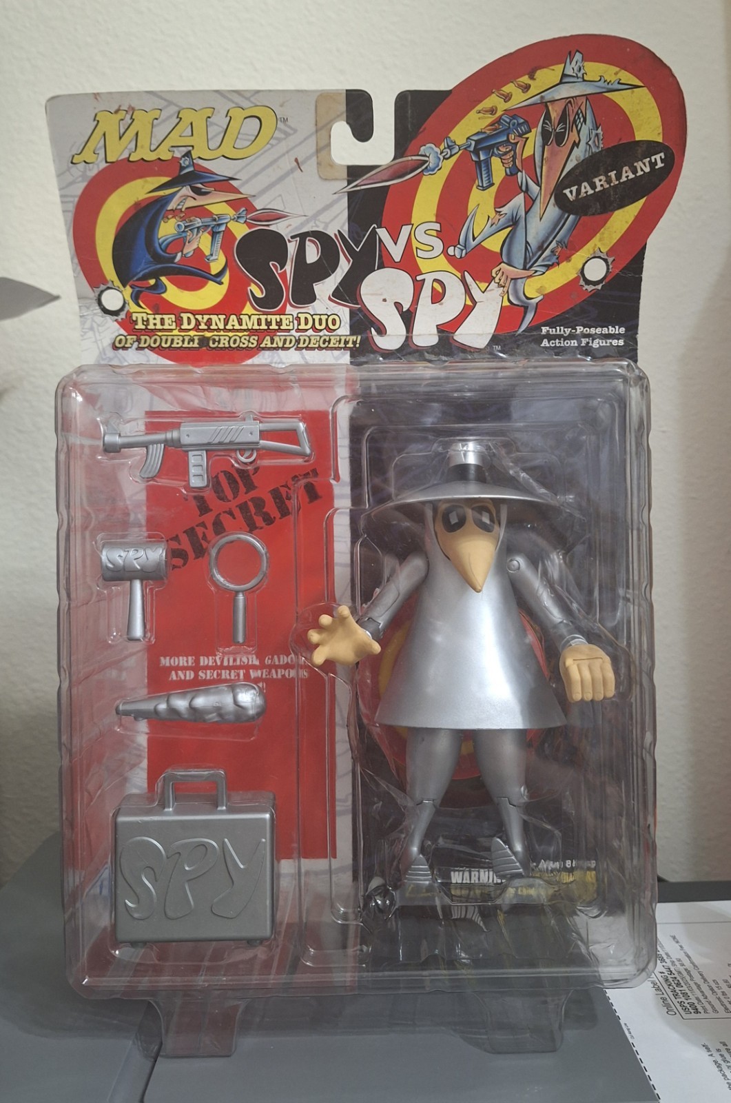 DC DIRECT SPY VS SPY SILVER VARIANT MAD MAGAZINE ACTION FIGURE RARE NEW IN BOX