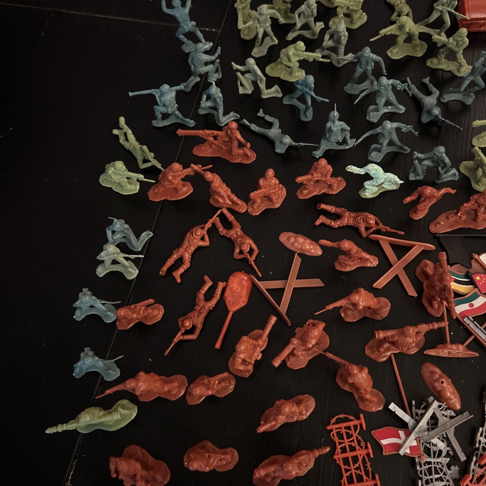 Lanard & Misc Military Action Figures Weapons Vehicles Fences Flags Lot Of 200+!