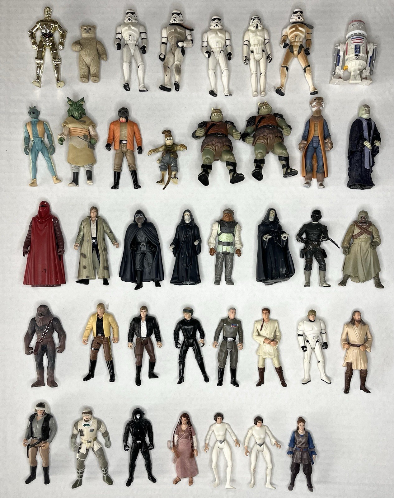 vintage lot of 39 STAR WARS 1990s & 2000s figures Kenner Hasbro LFL