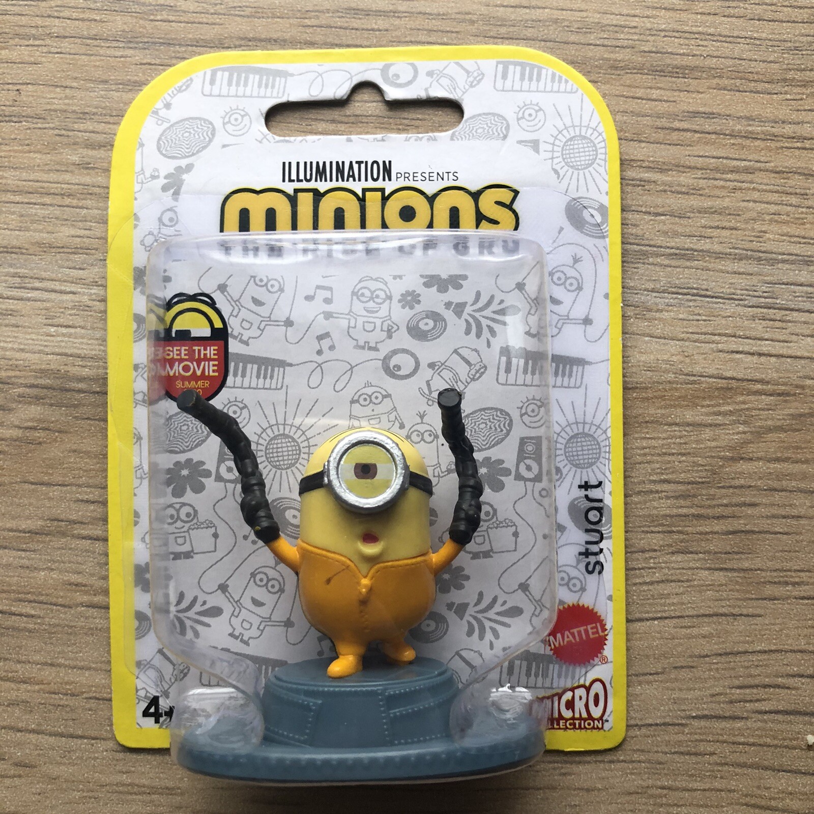 Minions The Rise of Gru – Stuart – 2” Micro Collection Figure/Cake Topper NEW!