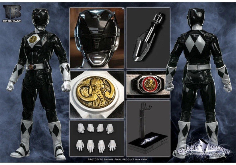 TOYS BATTALION TB015 1/6 Power Rangers Black Mammoth Collectible Figure Model