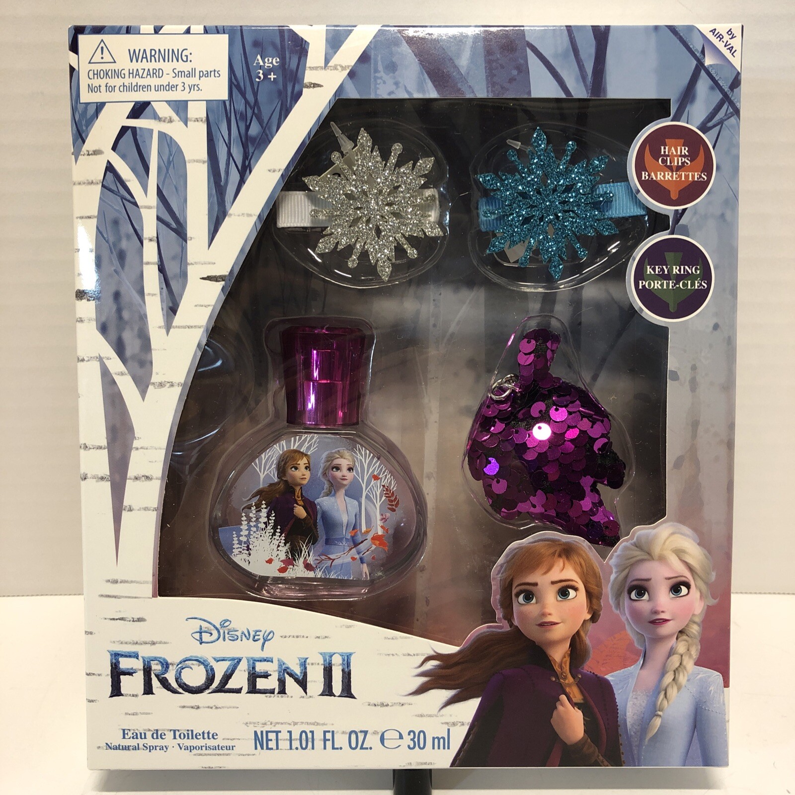 Disney Frozen Perfume Spray Hair Clips & Keyring Set