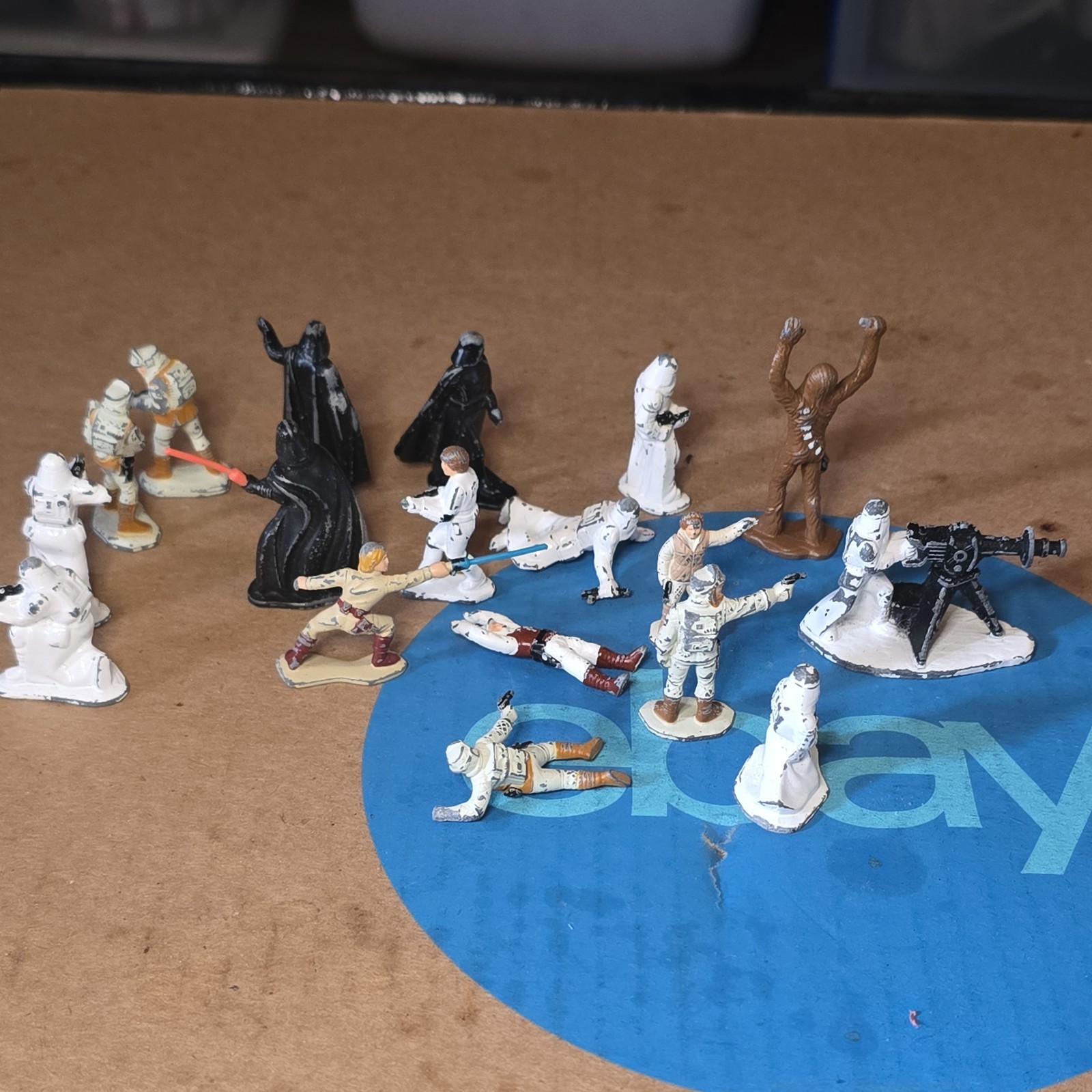 Star Wars Micro Collection die cast Empire Strikes Back 1982 18 figures lot used