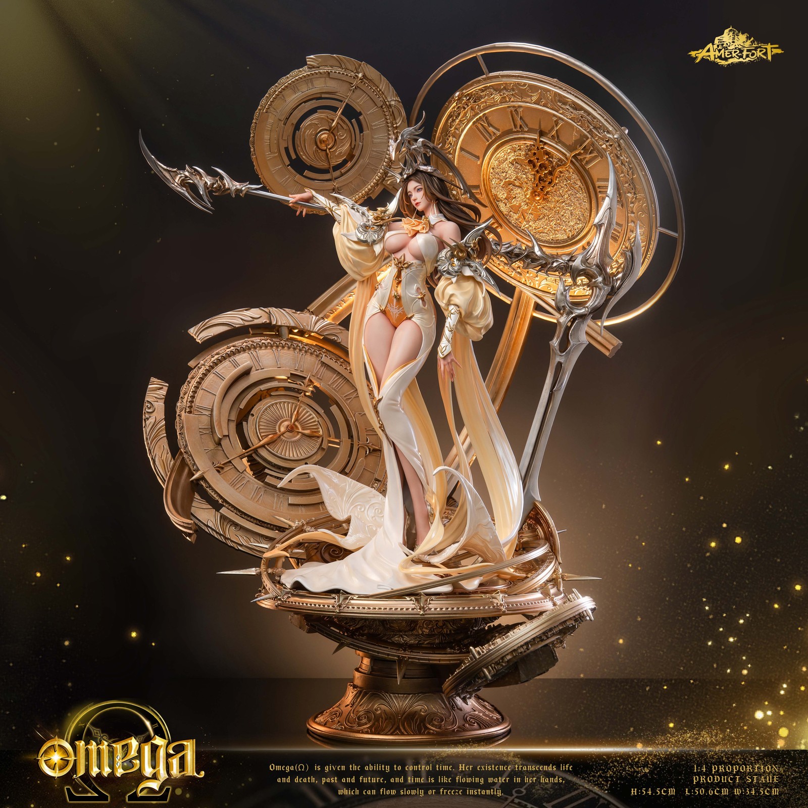 Amerfort ×TaeKwon Kim PIJI Star Wheel Omega 1/4 Resin Statue PU Figure New