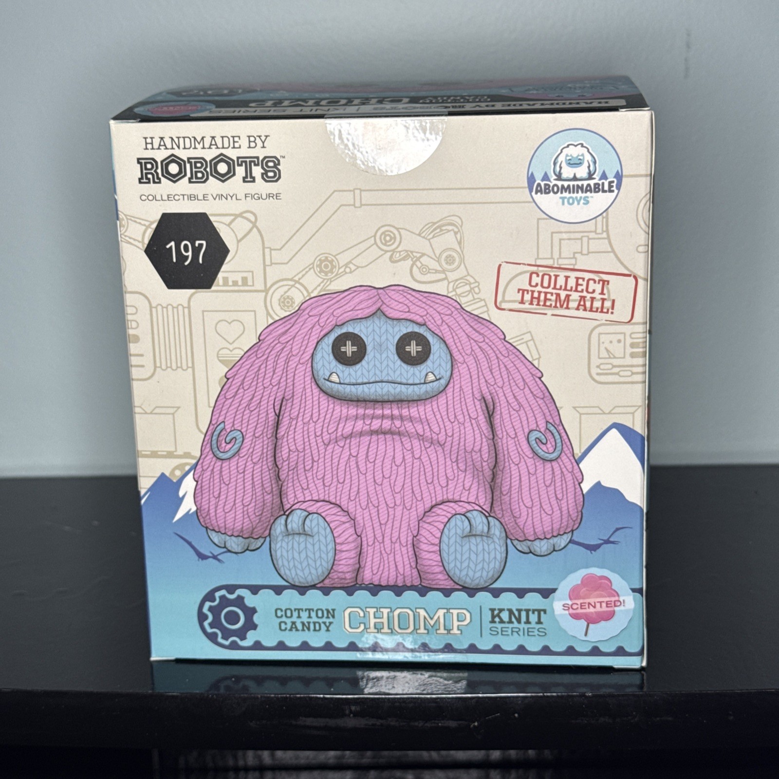 Handmade By Robots Chomp FYE LE 312 COTTON CANDY Scented Abominable Toys