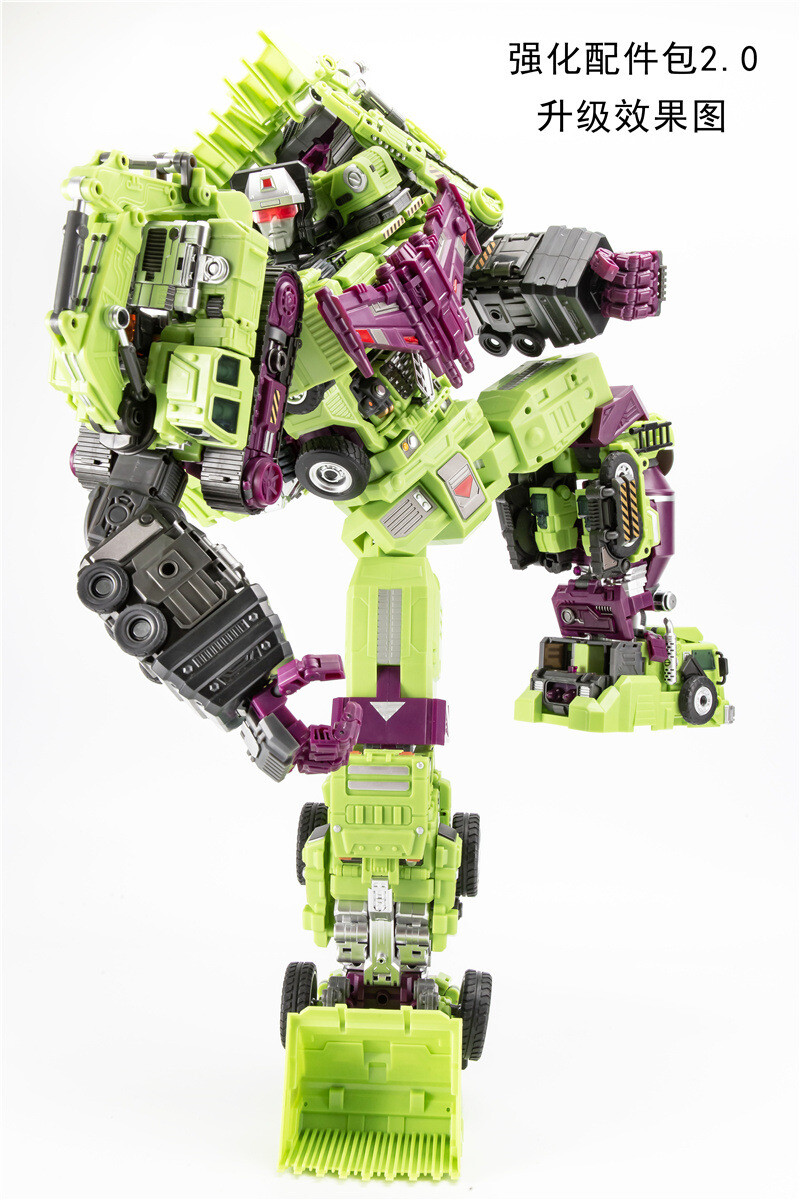 Upgrade Kit 2.0 FOR Oversized Devastator Gravity Builder Accessories Green Nobox
