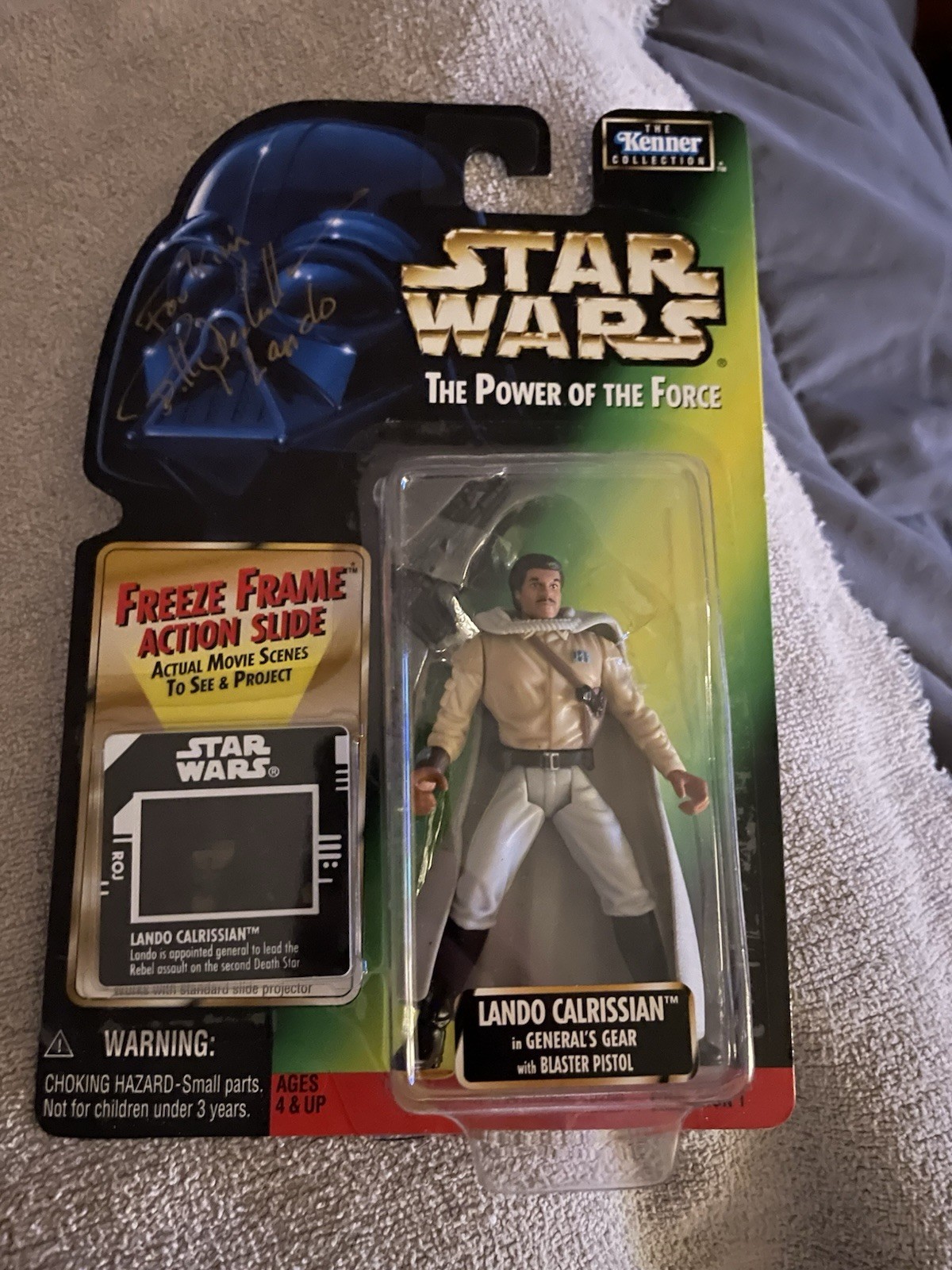 Star Wars Power of the Force FF 1997 Lando Autographed By Billy Dee Williams