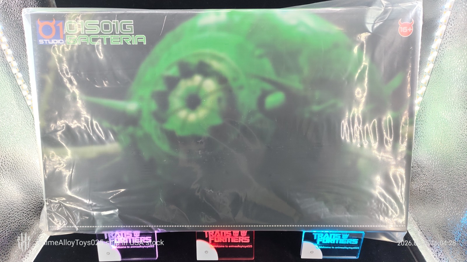 01 Studio Bacteria 01S01G Cell Unicron Transparent Green Version USAship