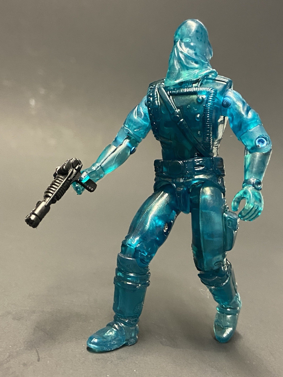 Vintage 2005 GI Joe Cobra Commander V23 Transparent Action Figure Complete ARAH