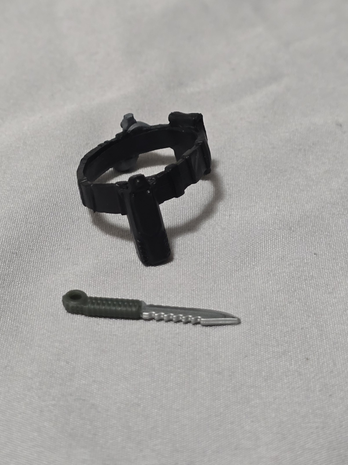 GIJoe Classified Heavy Duty Tactical Belt & Knife 6&Prime; Custom Fodder 1/12 Scale