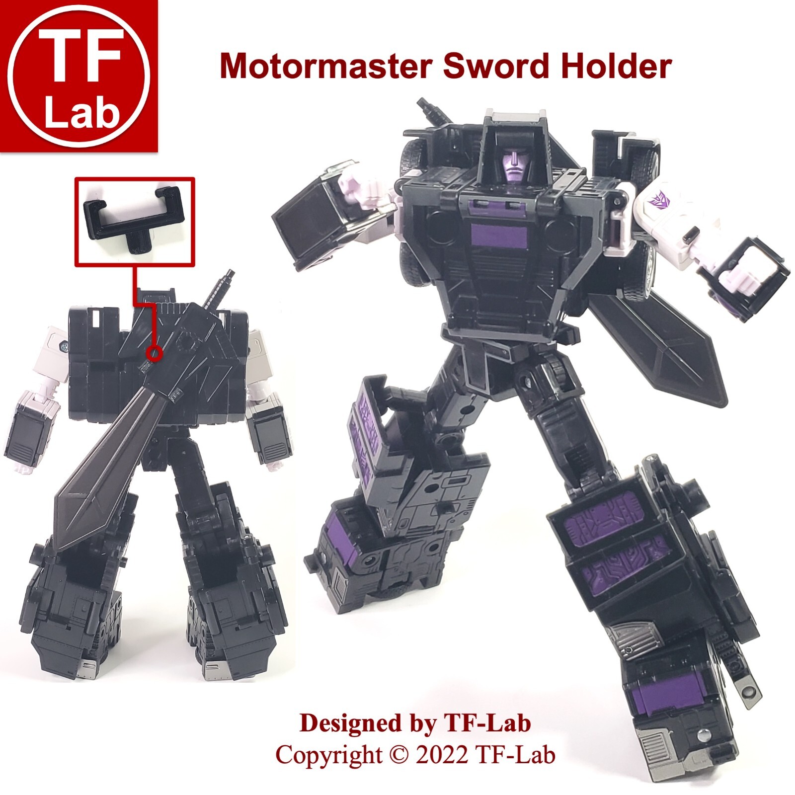 Front Car Mount for Transformers Legacy Menasor Stunticon Multipack